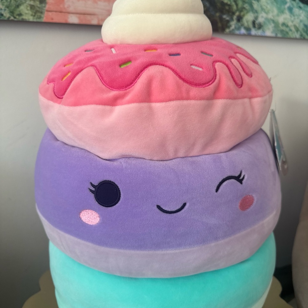 Squishmallows Original 14” Peony the Unicorn Pancakes- RARE Pink, Purple,